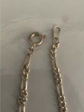 Sterling Silver Figaro Chain Necklace - Silver